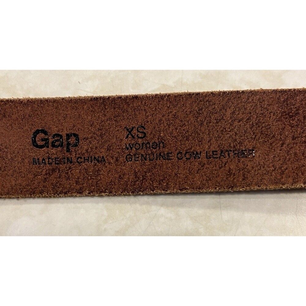 GAP Leather Brown Tan Womens Belt Sz XS - Picture 7 of 10